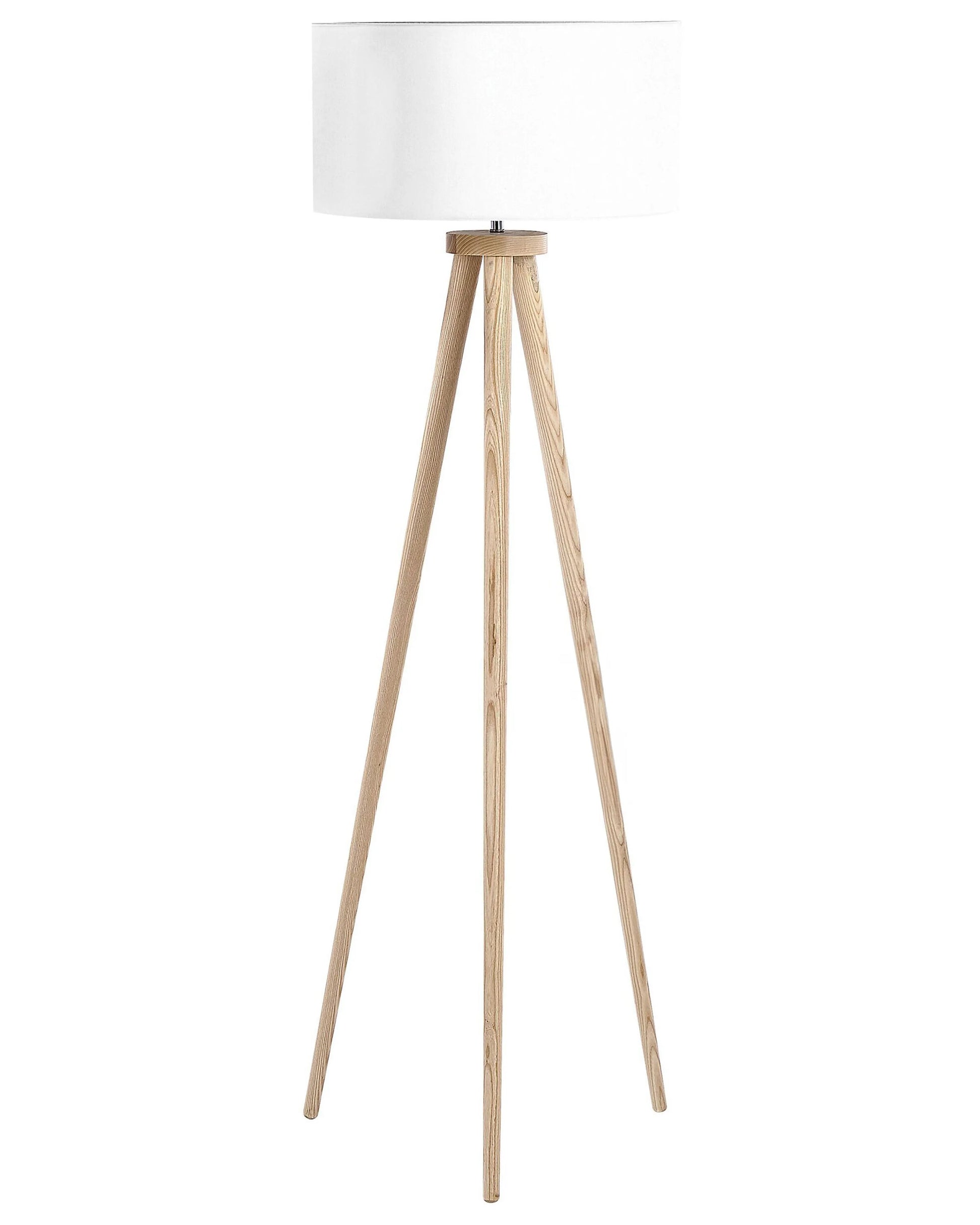  Floor Lamp NITRA Oak Wood White