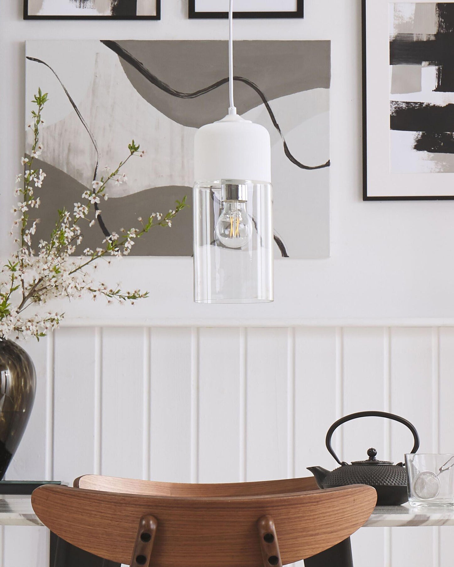 Pendant Lamp PURUS Glass White