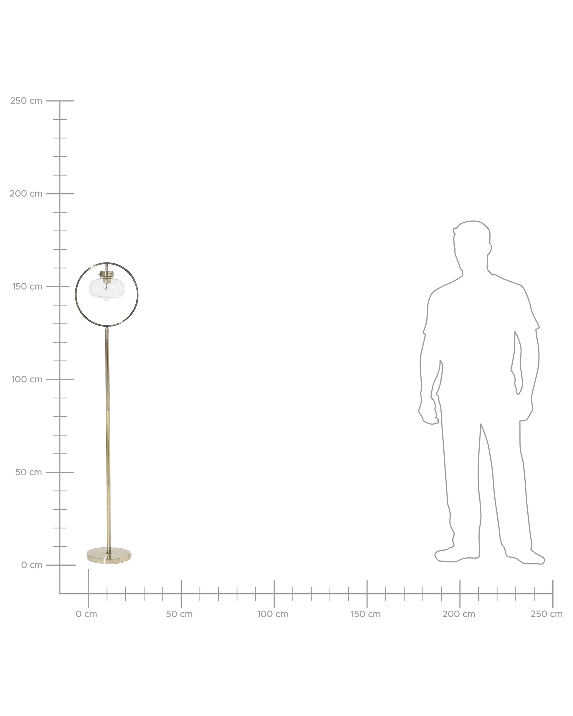  Floor Lamp SEVERN Metal Gold