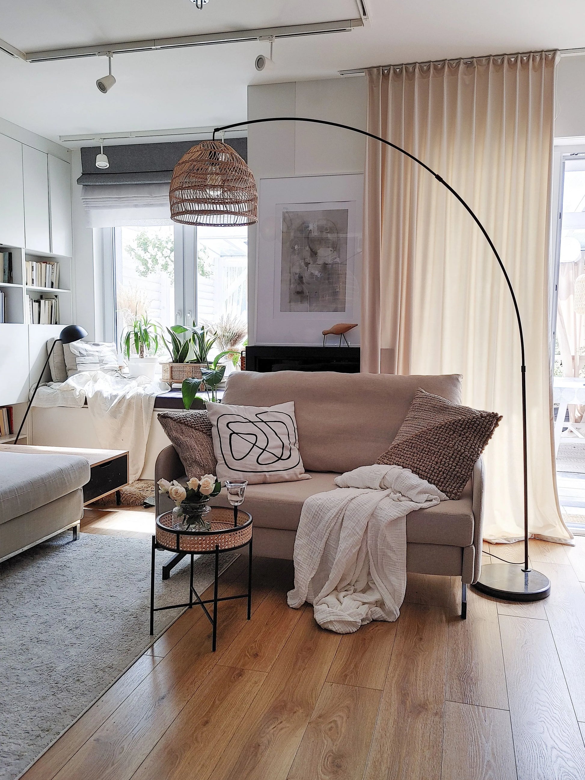  Floor Lamp GUAVIARE Rattan Beige