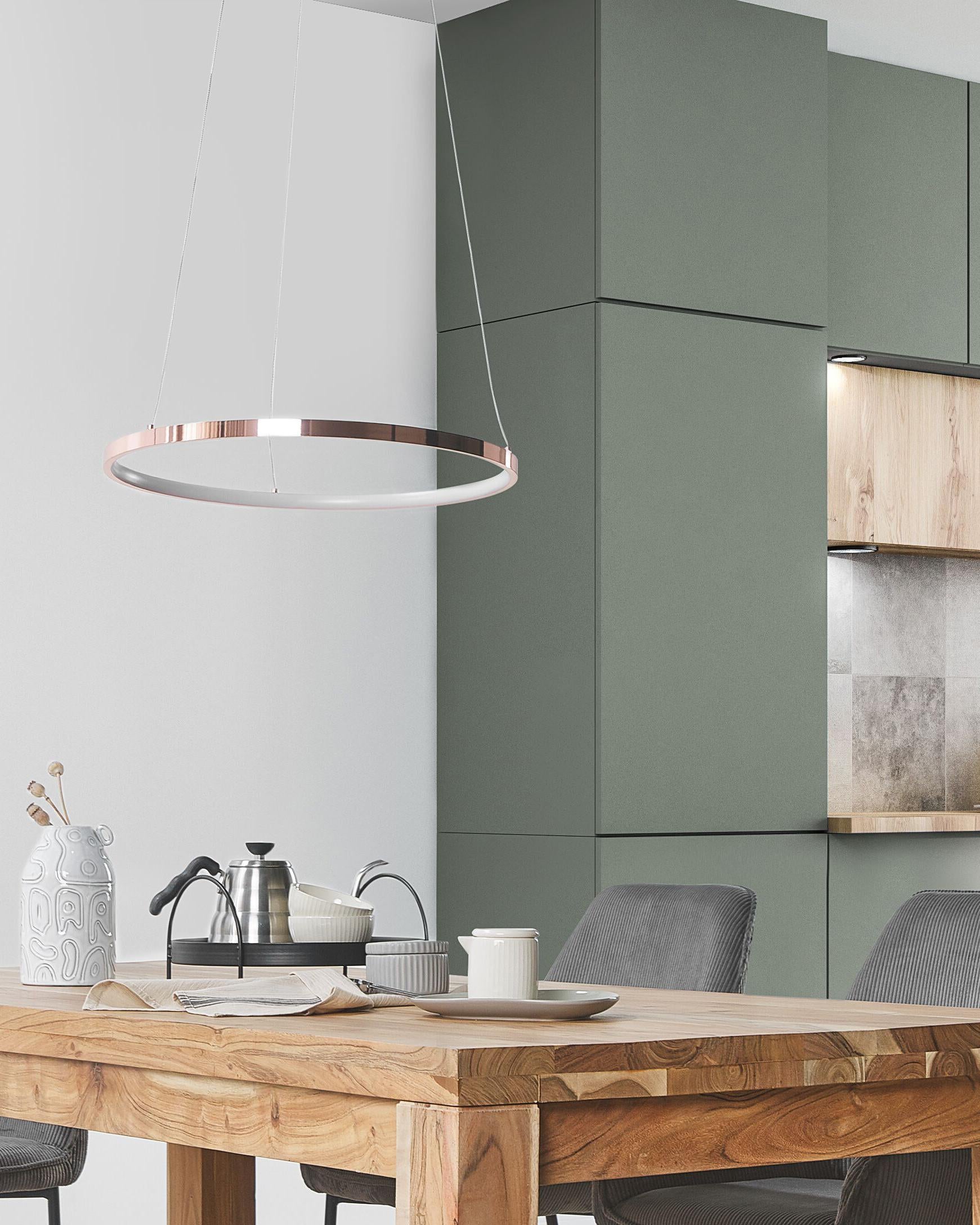  LED Pendant Lamp JORDAN Metal Rose Gold