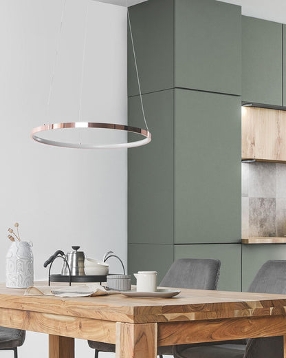  LED Pendant Lamp JORDAN Metal Rose Gold