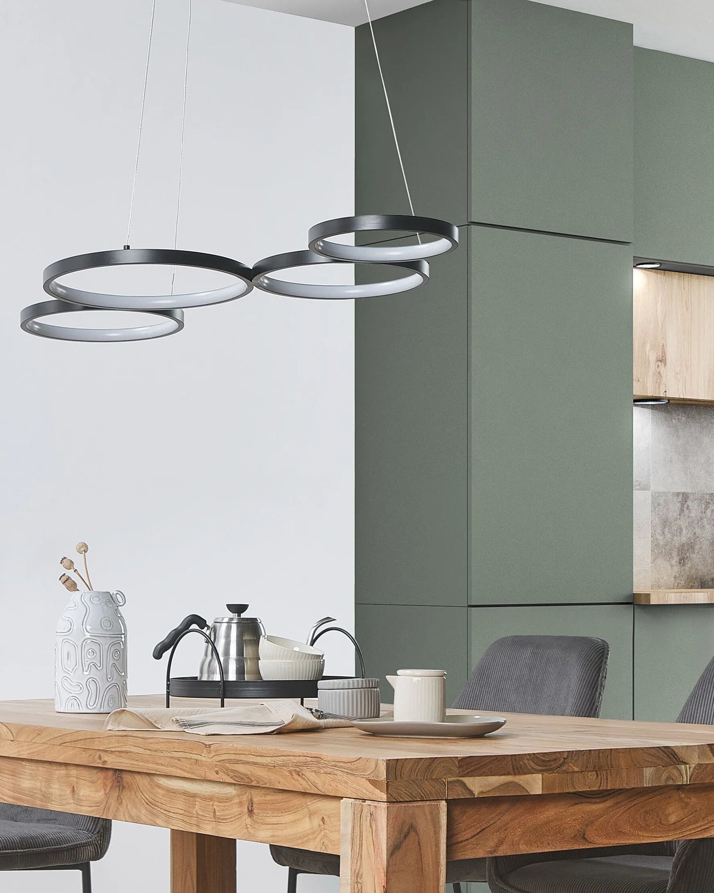  LED Pendant Lamp PIBOR Metal Black