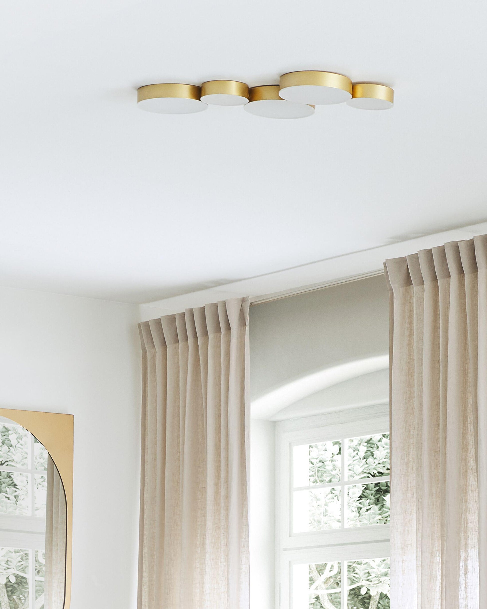  LED Ceiling Lamp LUGA Metal Gold