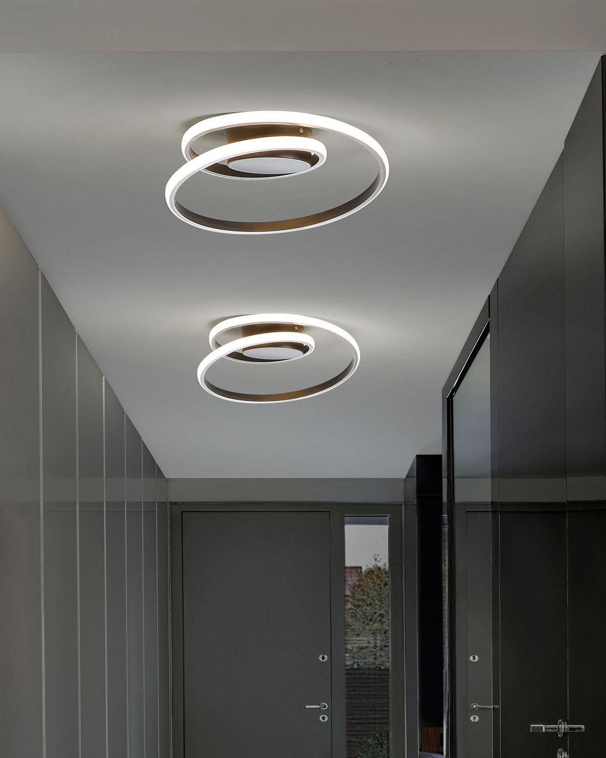 LED Ceiling Lamp NARYN Metal Black