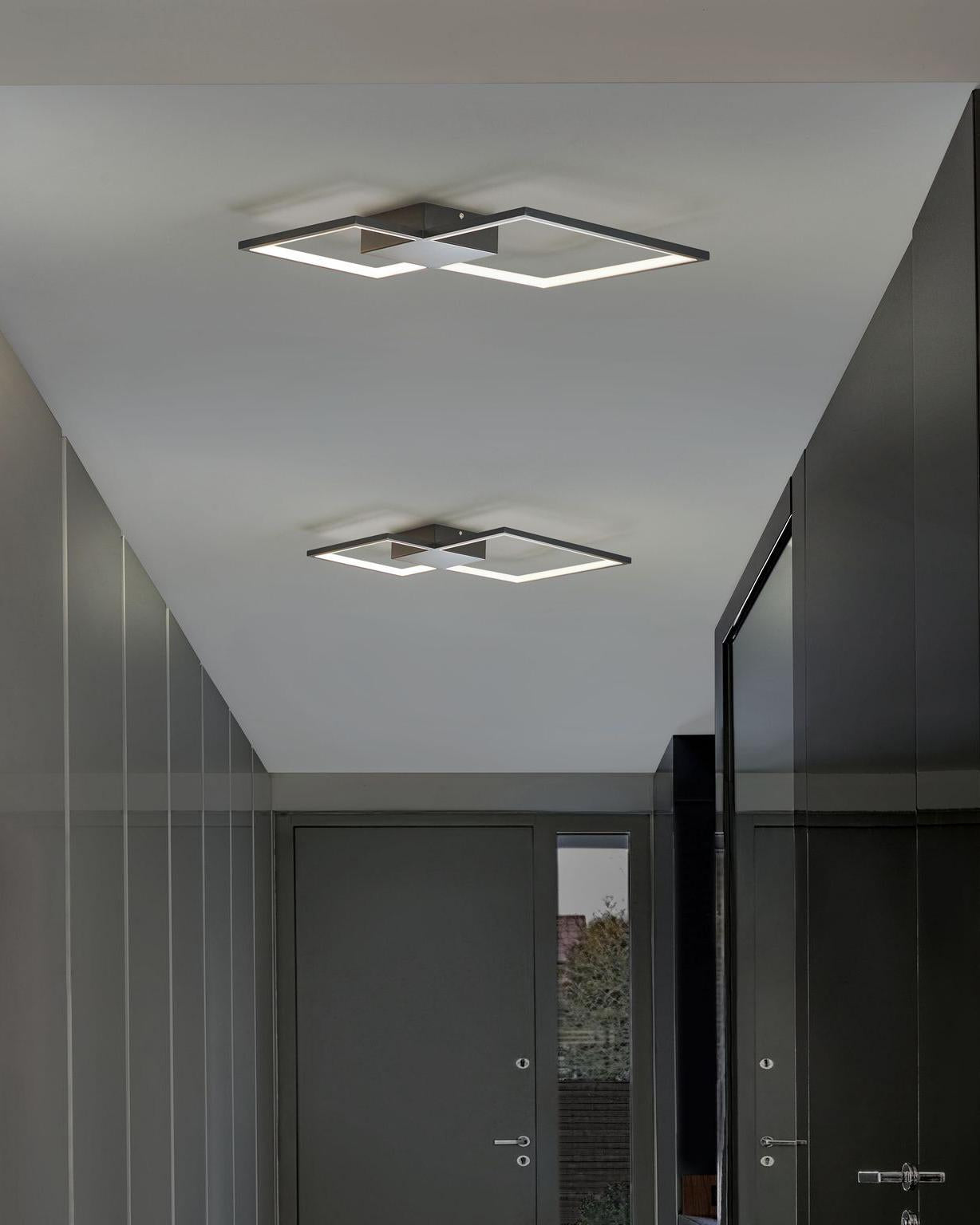  LED Ceiling Lamp OKSU Metal Black