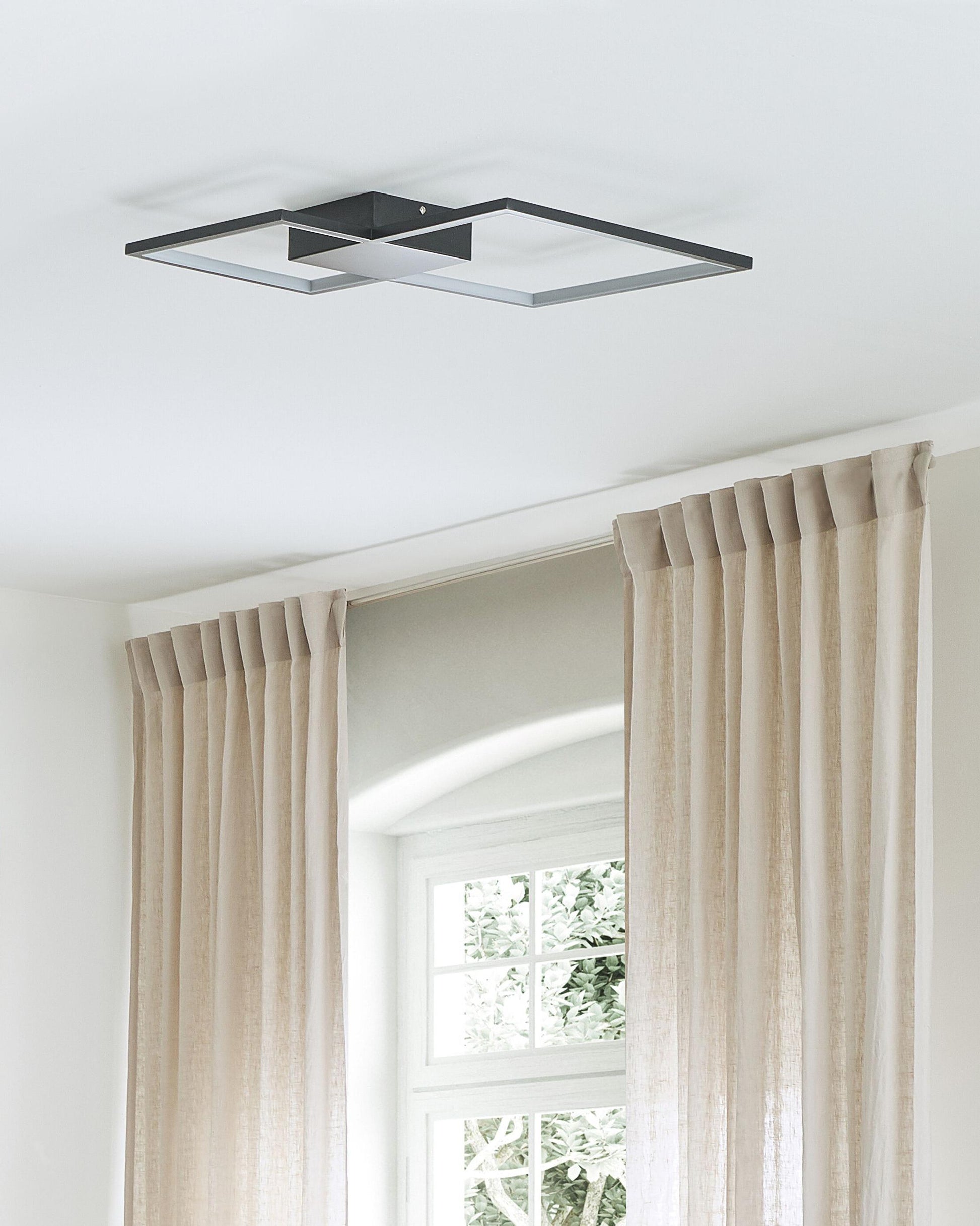  LED Ceiling Lamp OKSU Metal Black