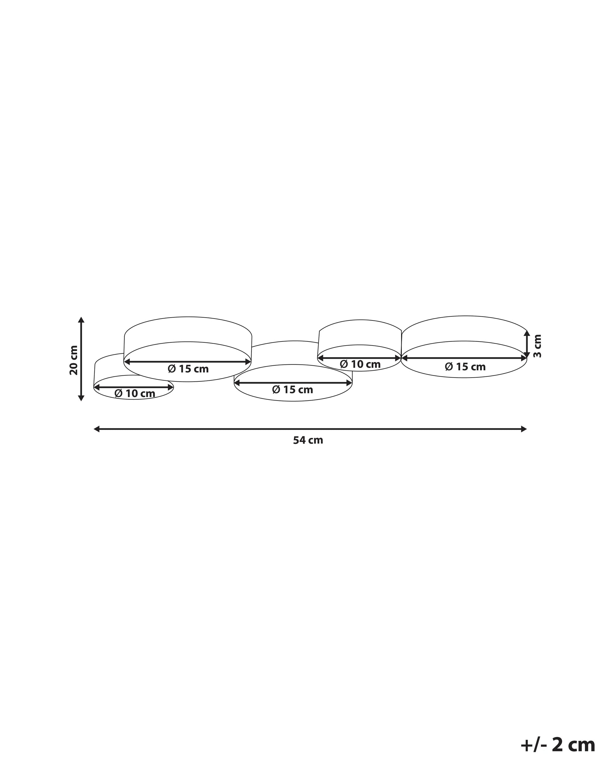  LED Ceiling Lamp LUGA Metal Gold