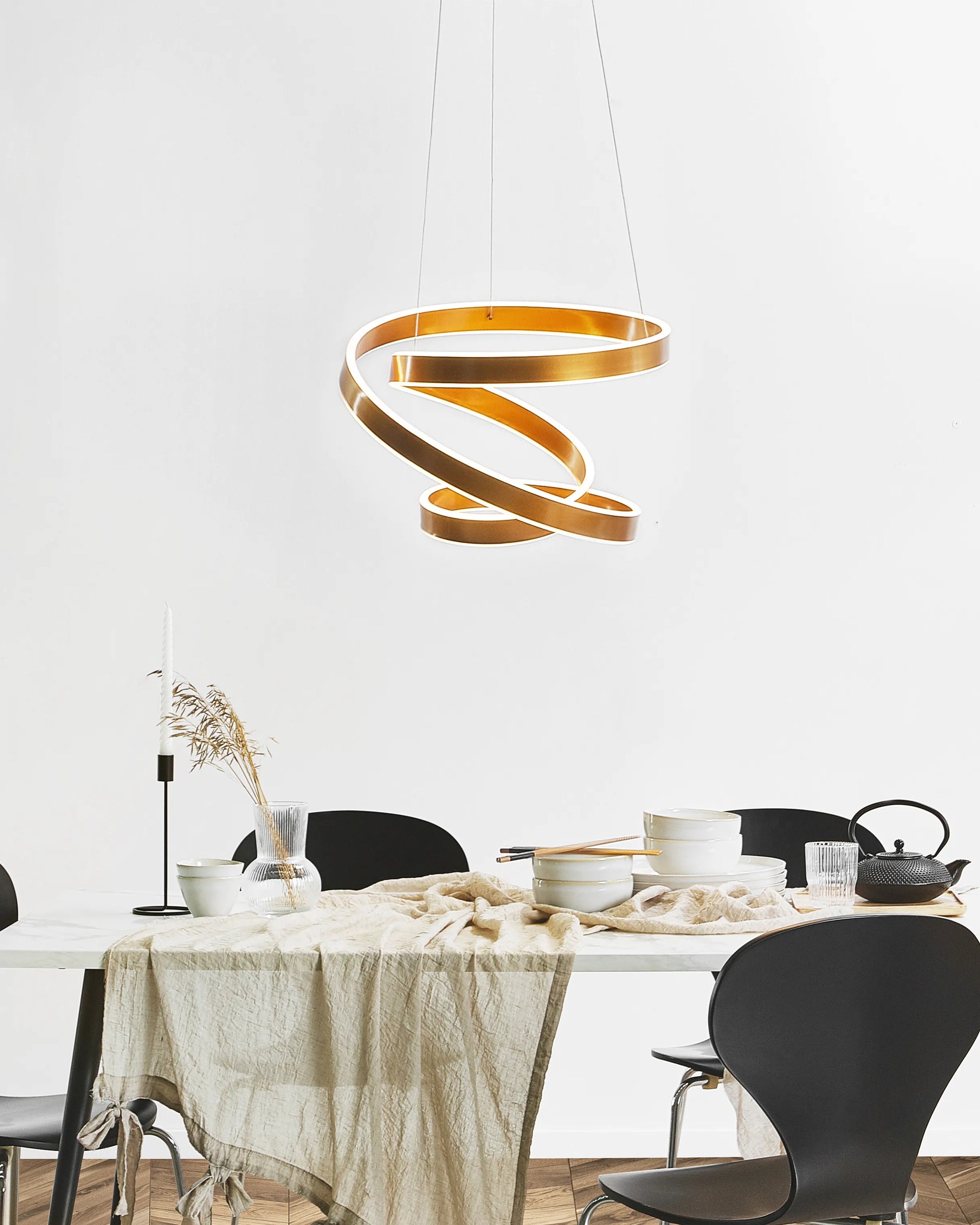  LED Pendant Lamp WANLI Metal Gold