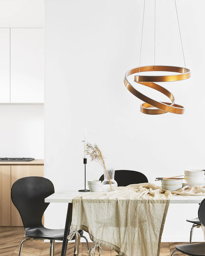  LED Pendant Lamp WANLI Metal Gold