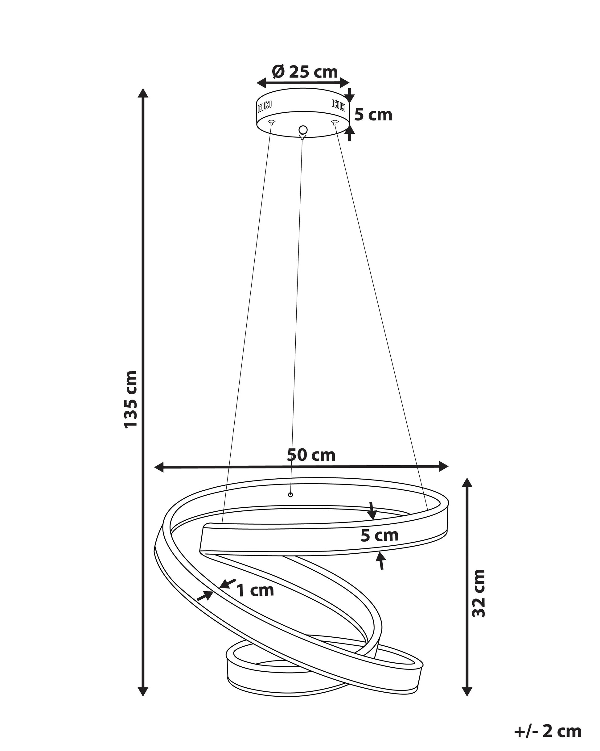  LED Pendant Lamp WANLI Metal Gold
