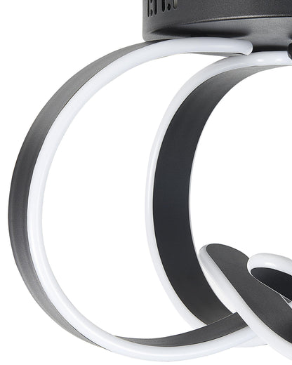  LED Ceiling Lamp NURA Metal Black