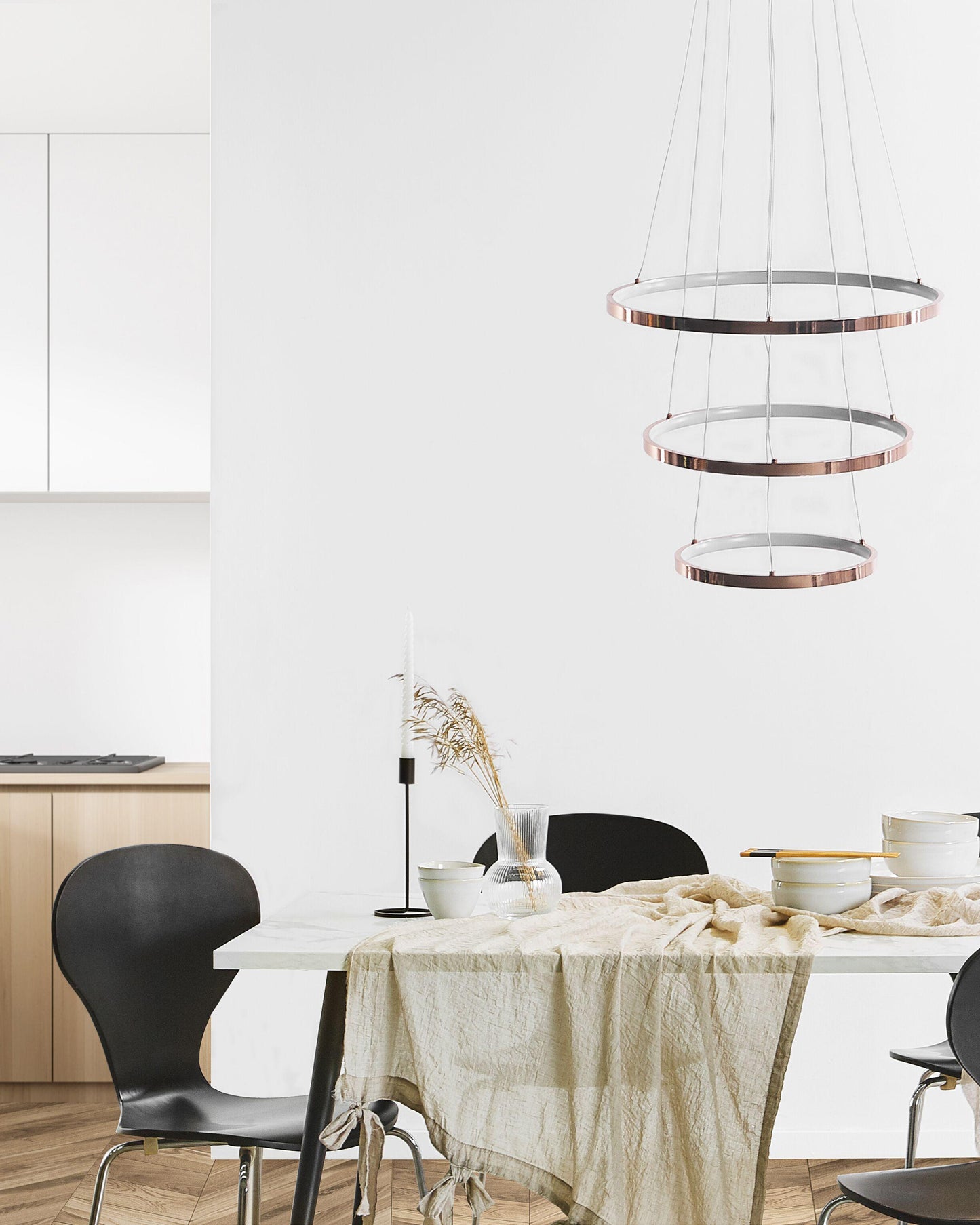  LED Pendant Lamp ATREK Metal Rose Gold