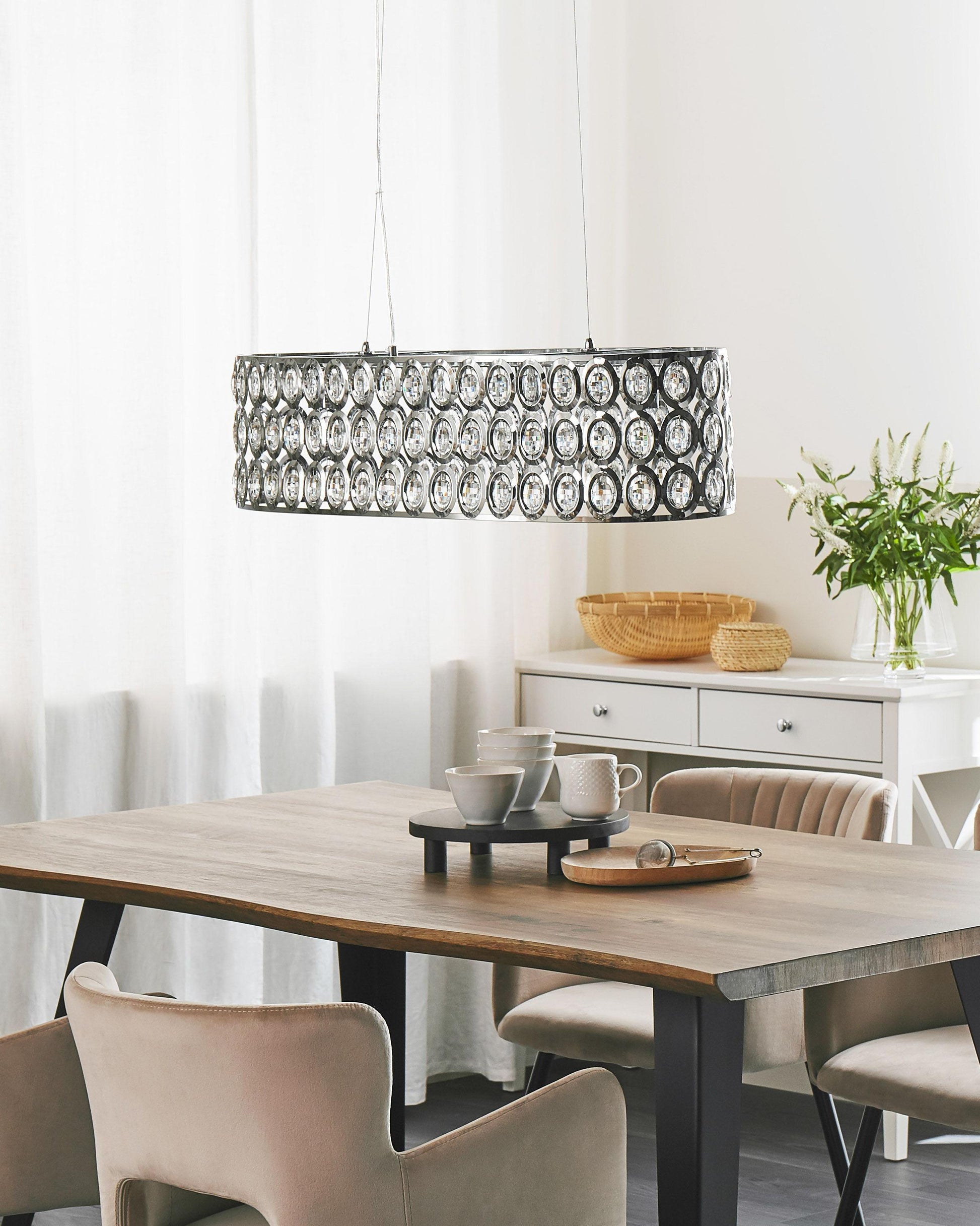  Pendant Lamp TENNA Metal Silver