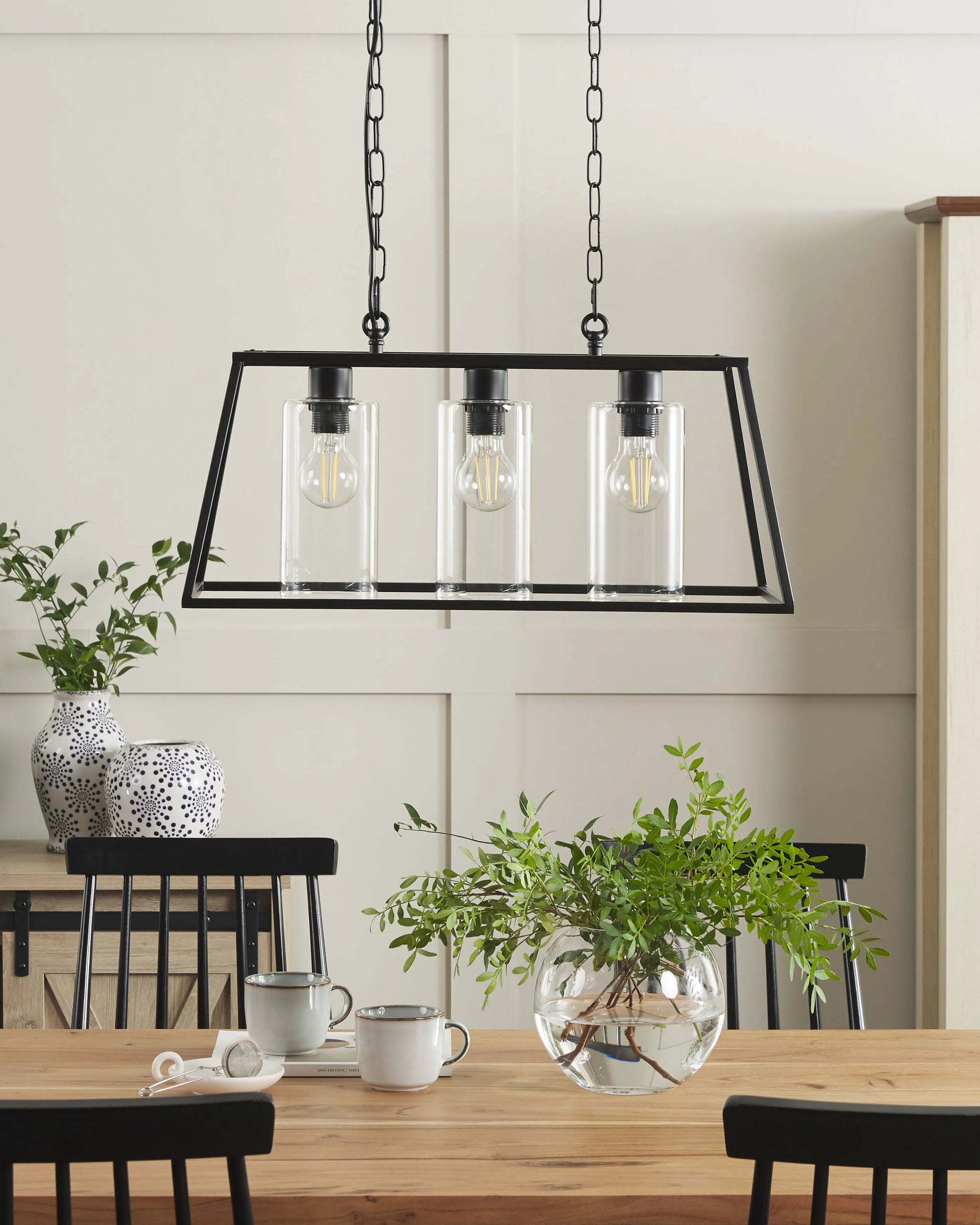  Pendant Lamp MUGER Metal Black