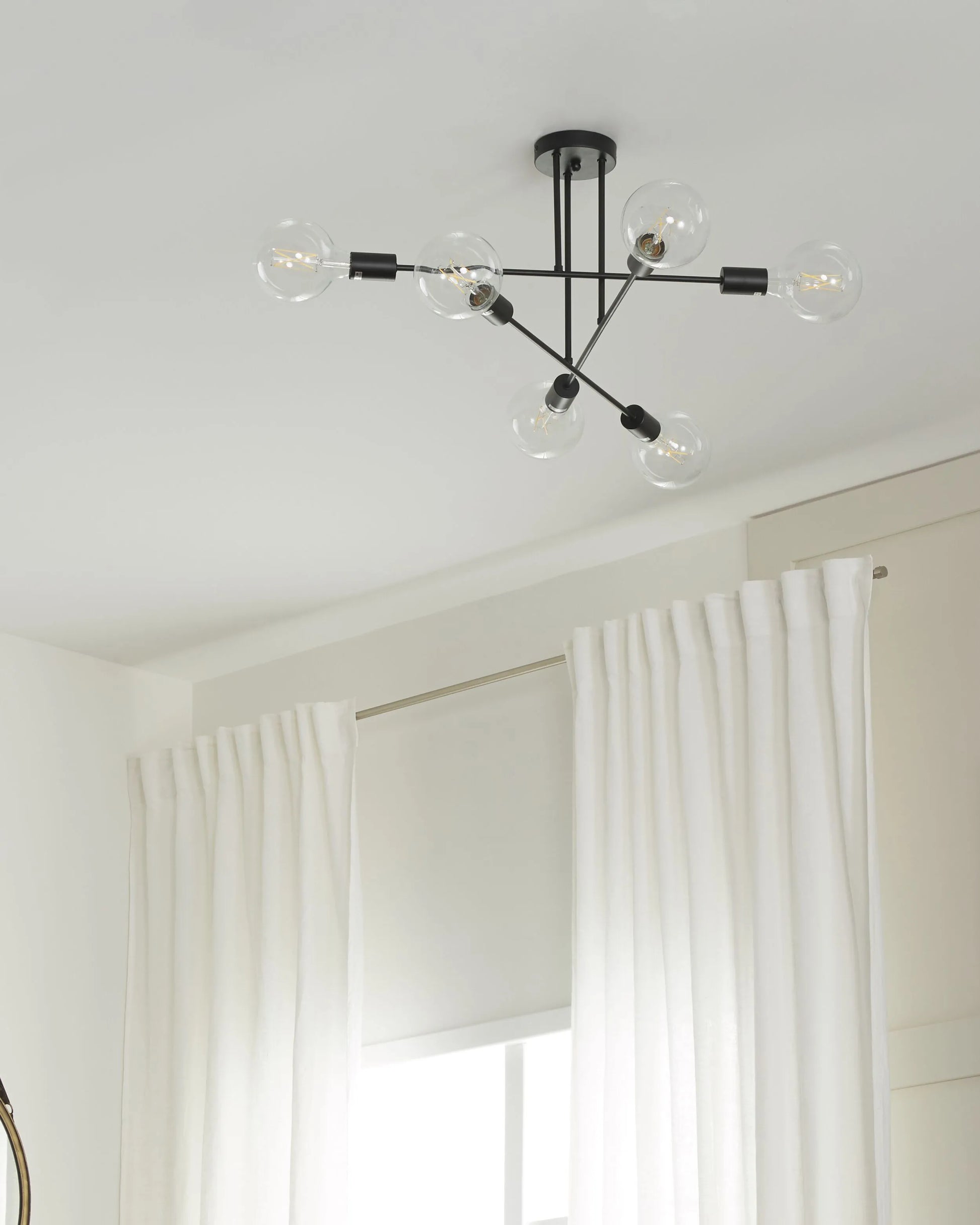  Ceiling Lamp KIDANE Metal Black
