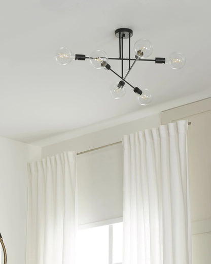  Ceiling Lamp KIDANE Metal Black