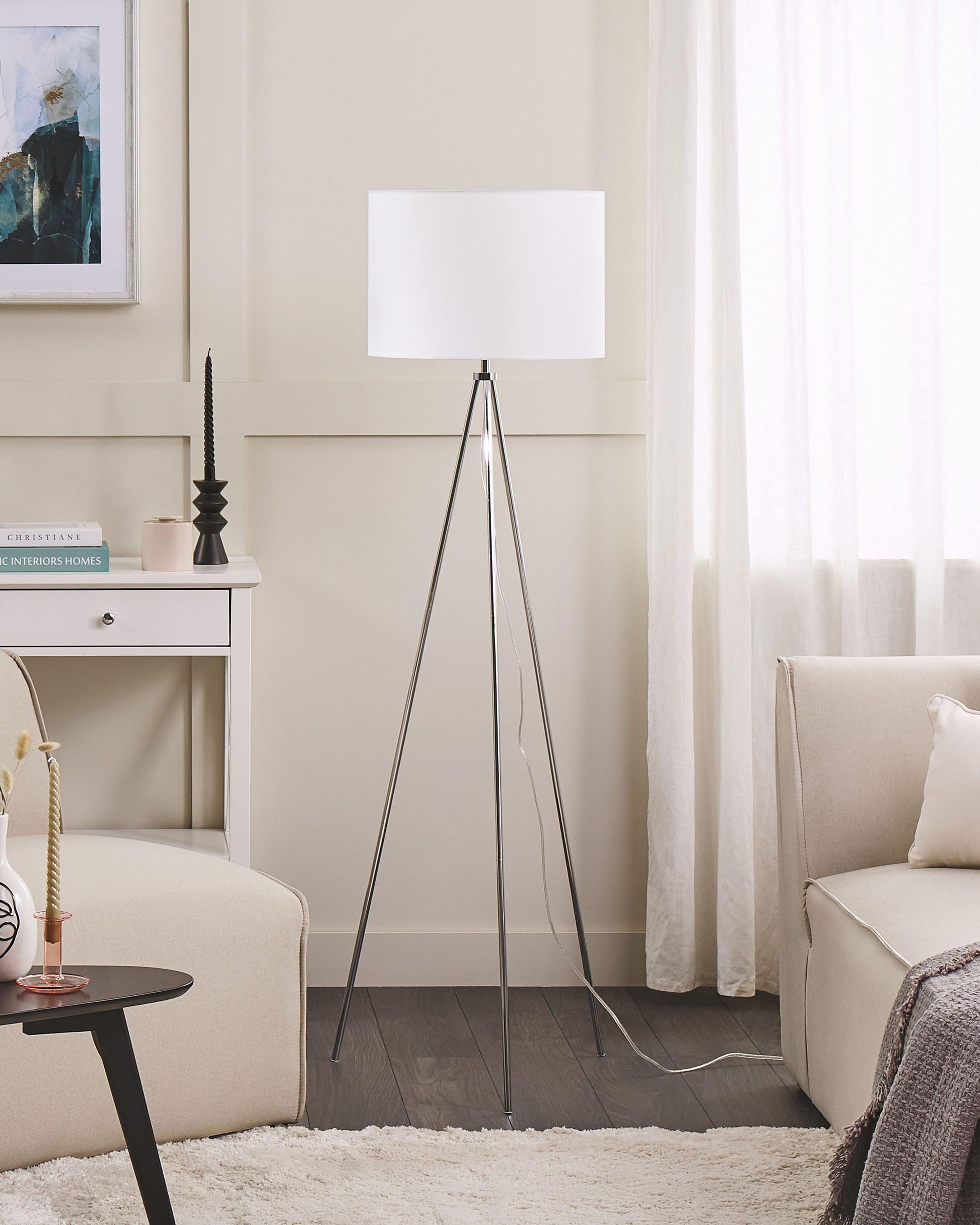  Floor Lamp VISTULA Metal Silver