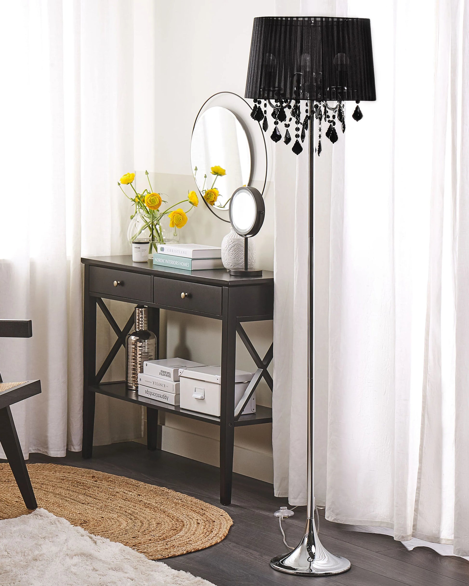  Floor Lamp EVANS Metal Black