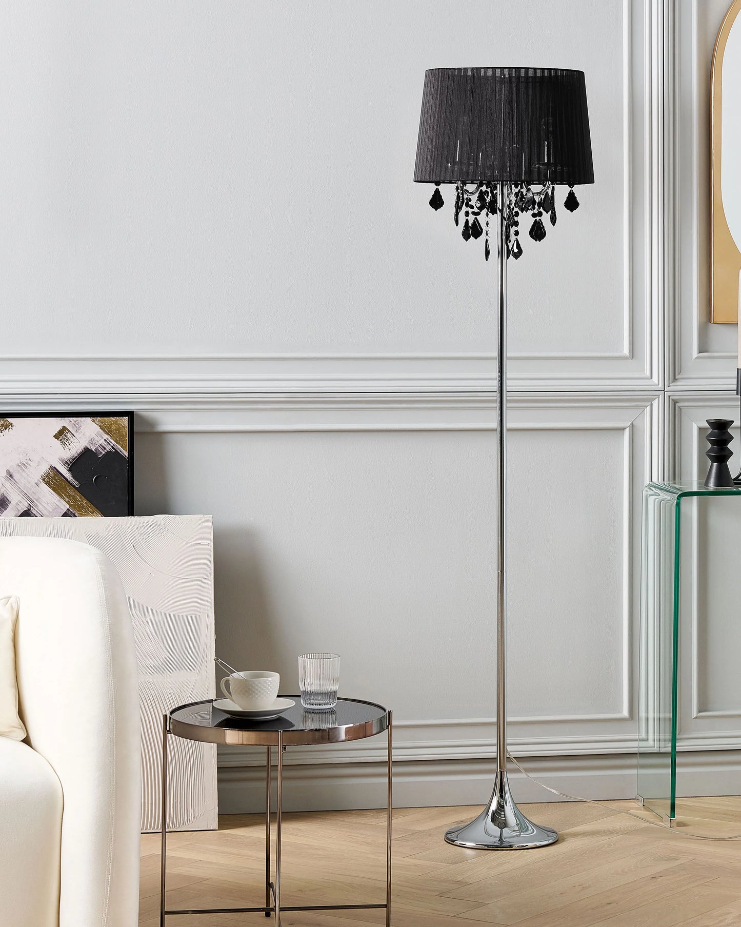  Floor Lamp EVANS Metal Black