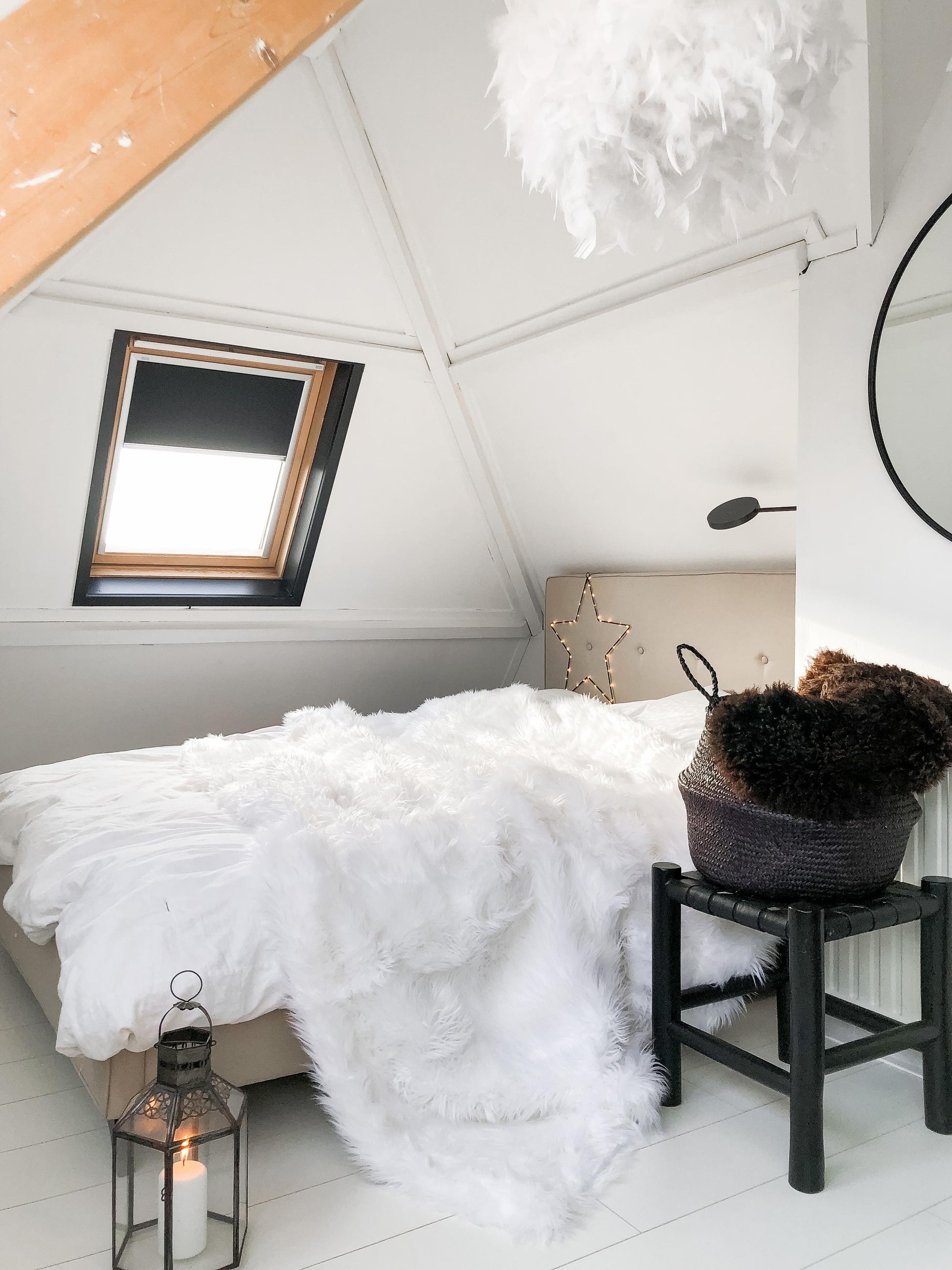  Pendant Lamp DRAVA Feathers White