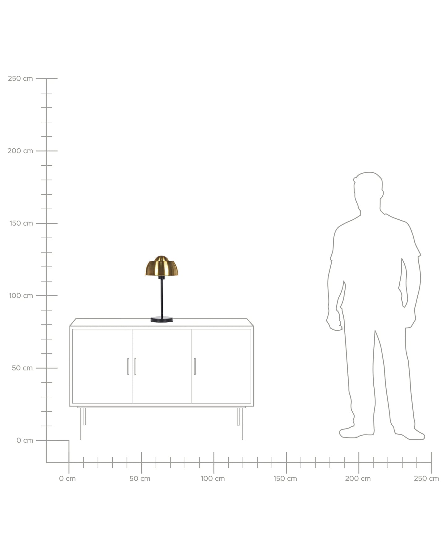  Table Lamp SENETTE Metal Black/ Gold