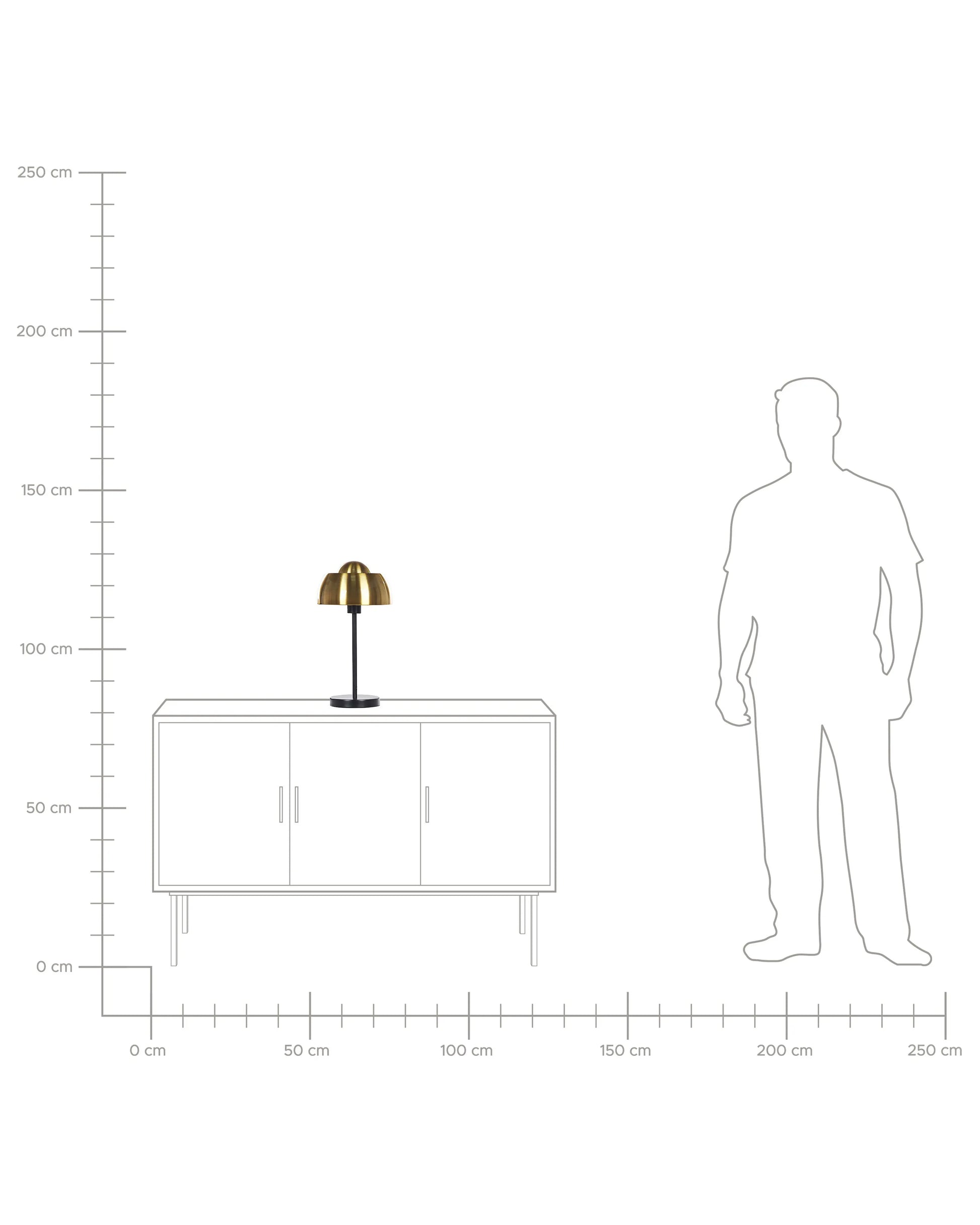  Table Lamp SENETTE Metal Black/ Gold