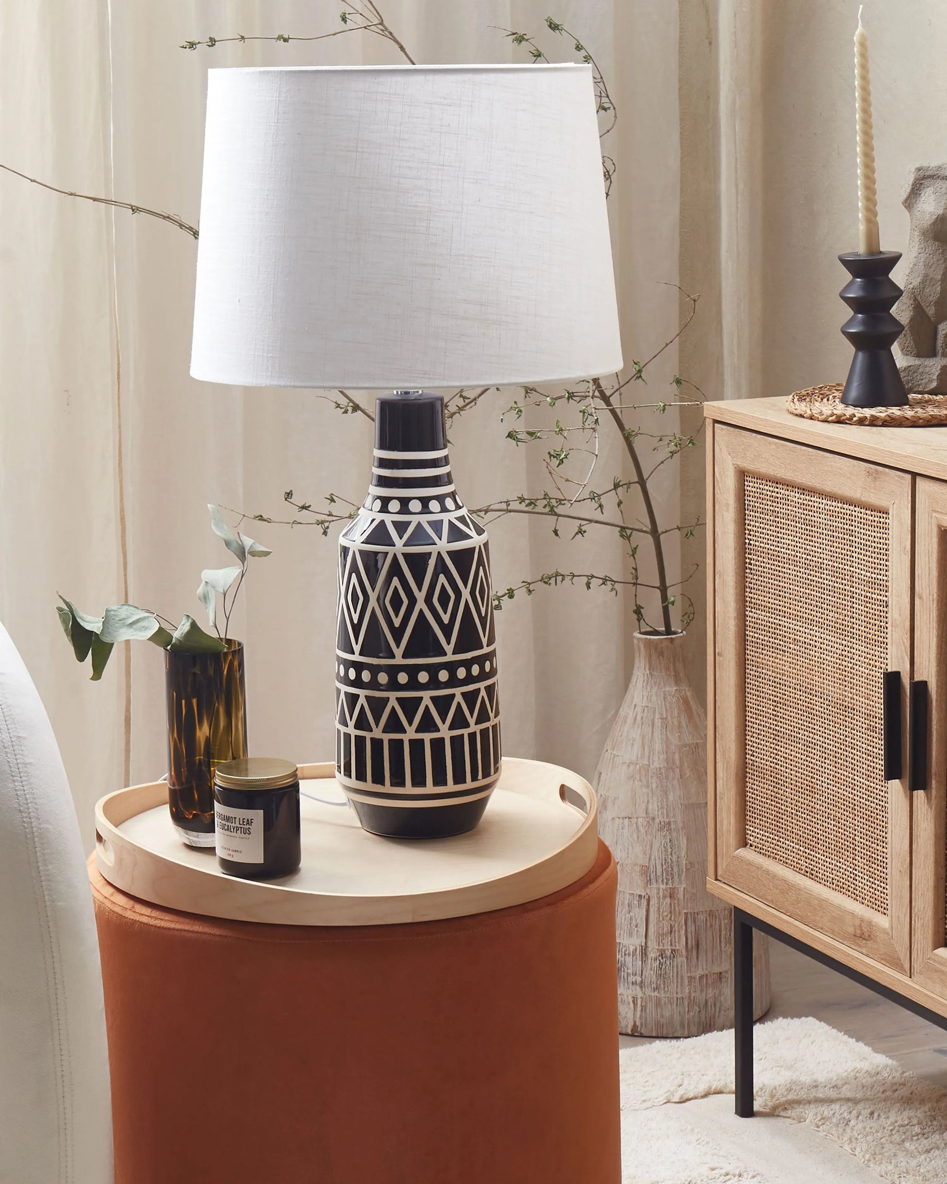  Table Lamp SHEBELLE Ceramic Black