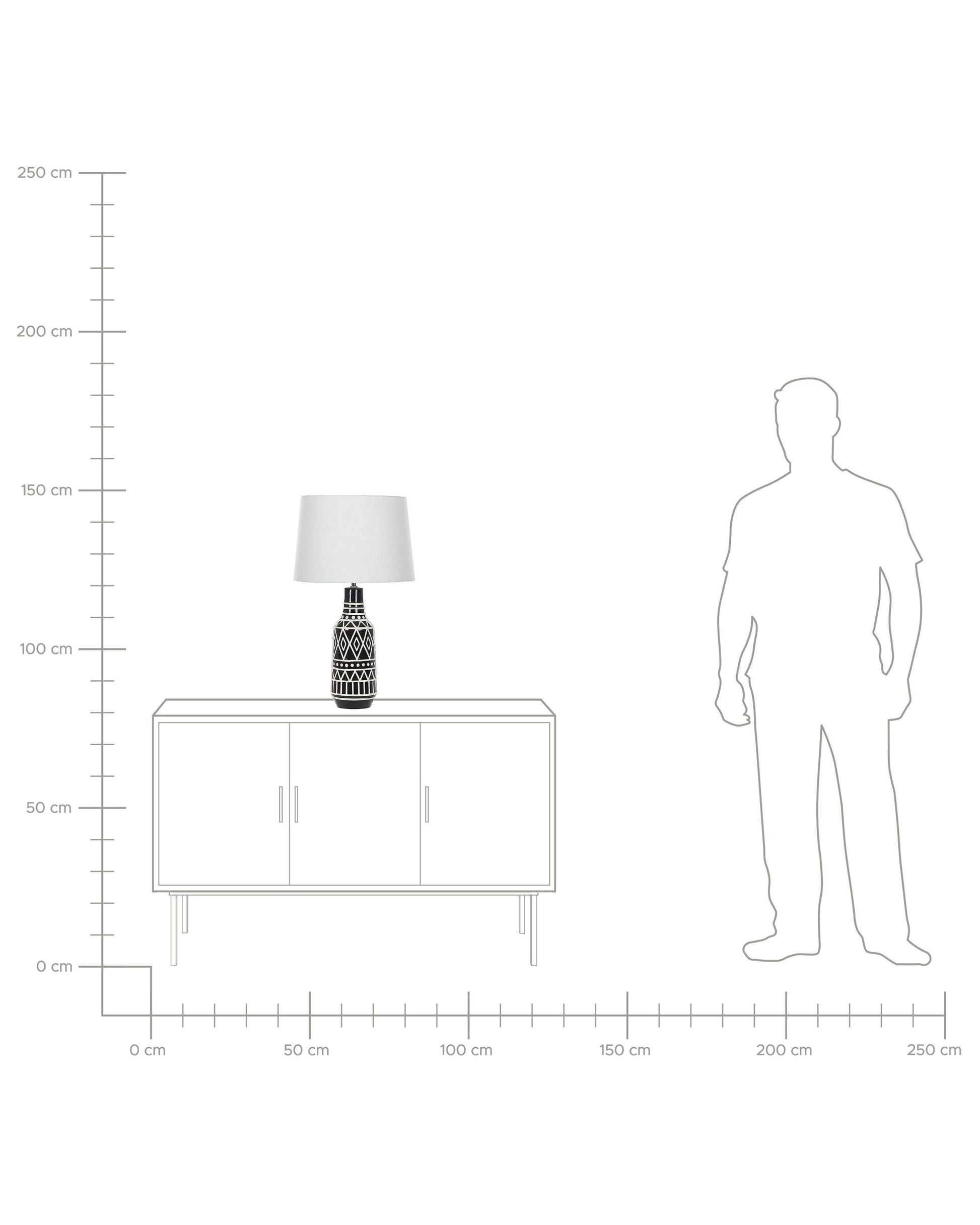  Table Lamp SHEBELLE Ceramic Black