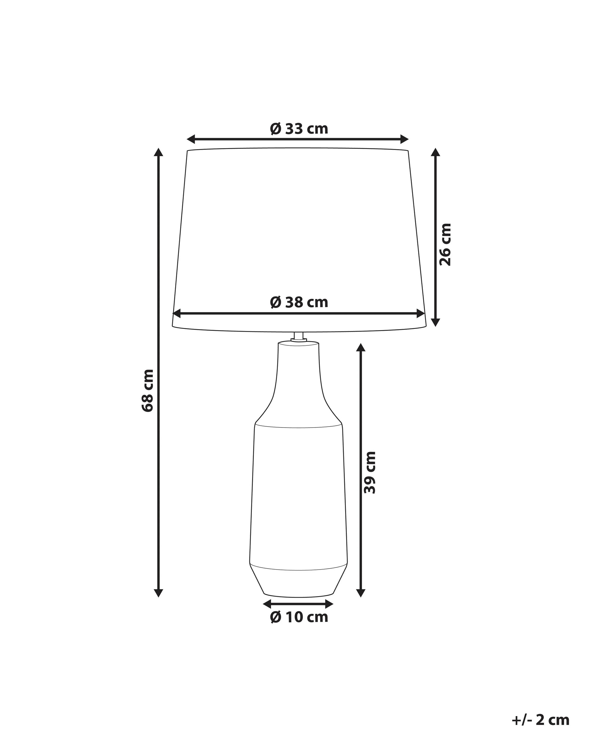  Table Lamp SHEBELLE Ceramic Black
