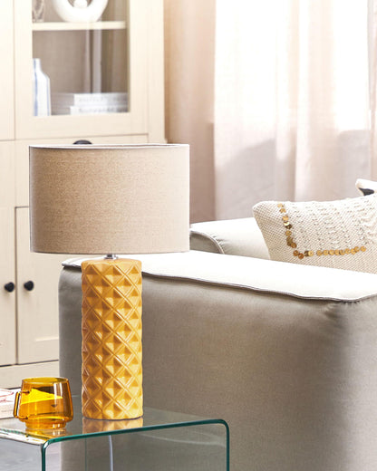  Table Lamp BALONNE Ceramic Yellow