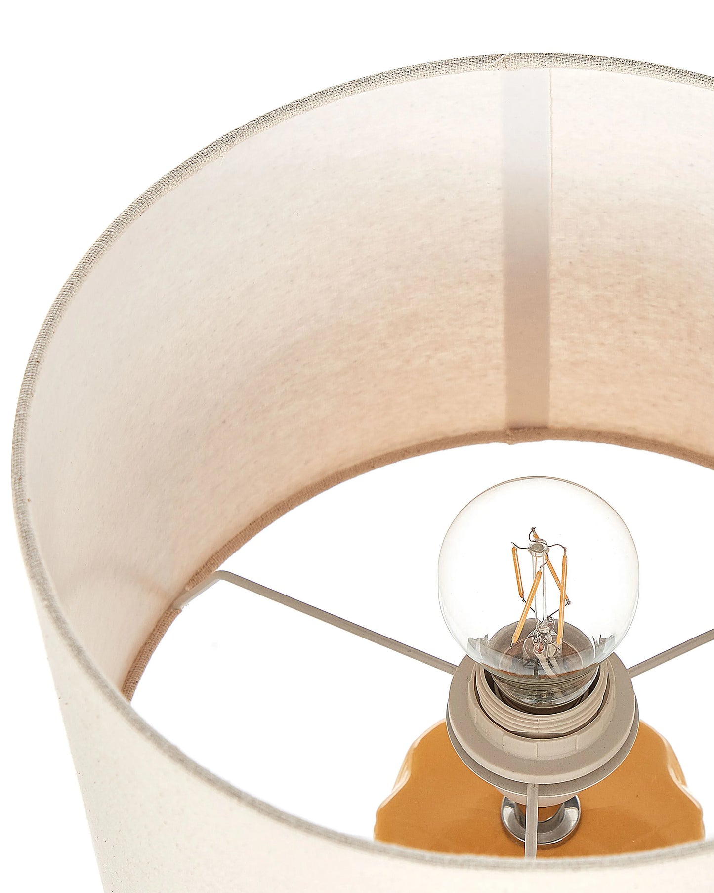  Table Lamp BALONNE Ceramic Yellow