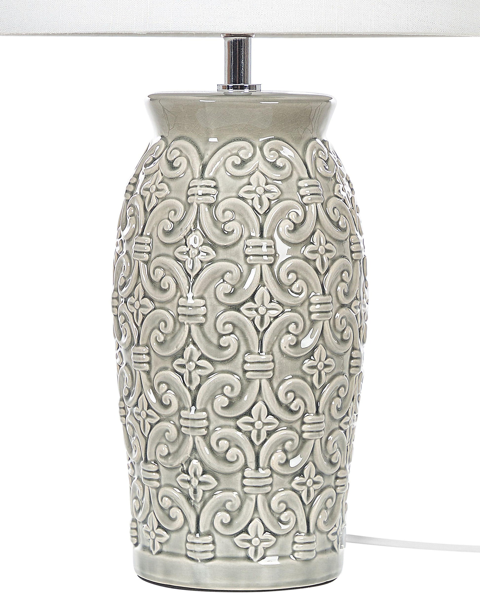  Table Lamp KHOPER Ceramic Grey