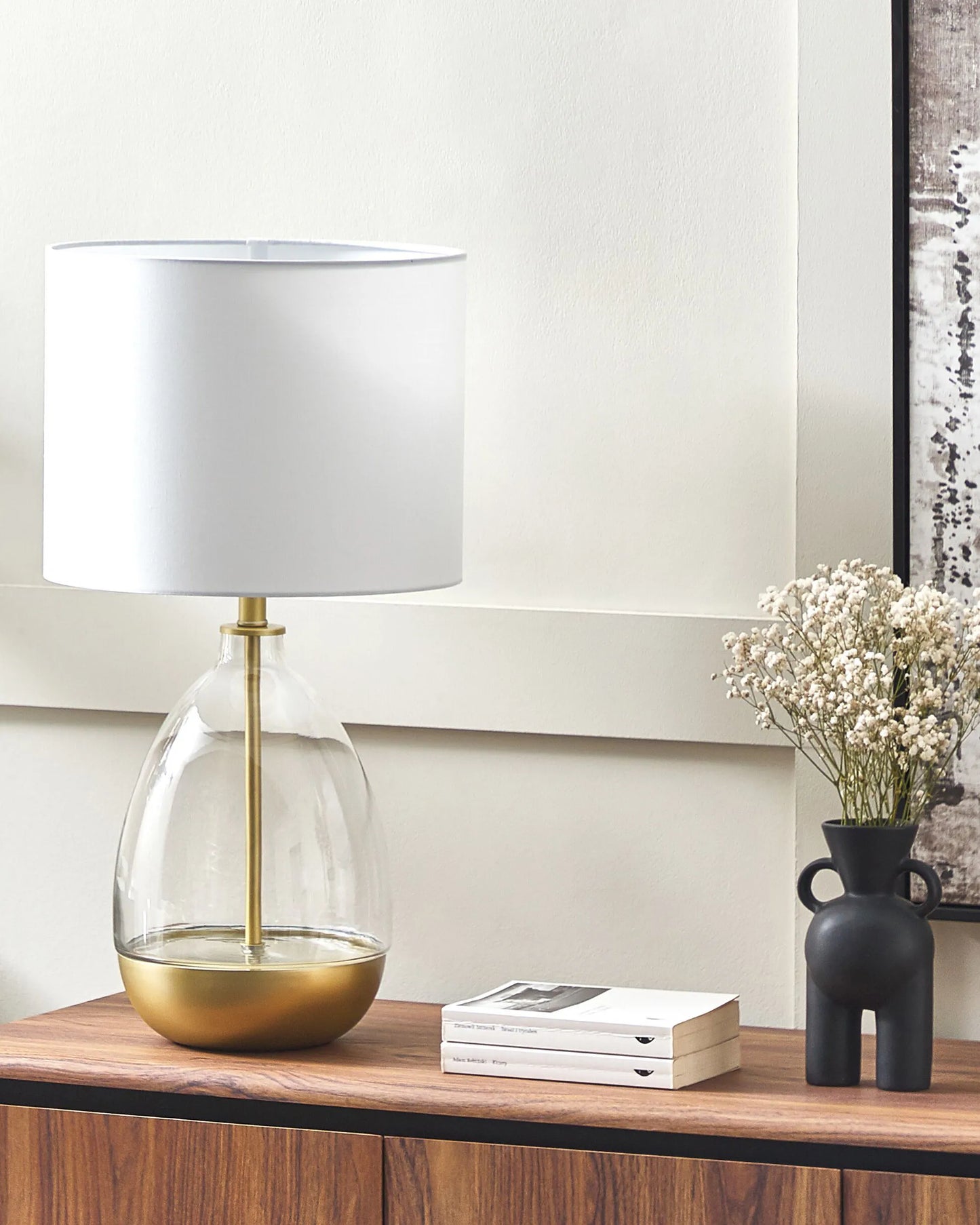  Table Lamp OKARI Glass White