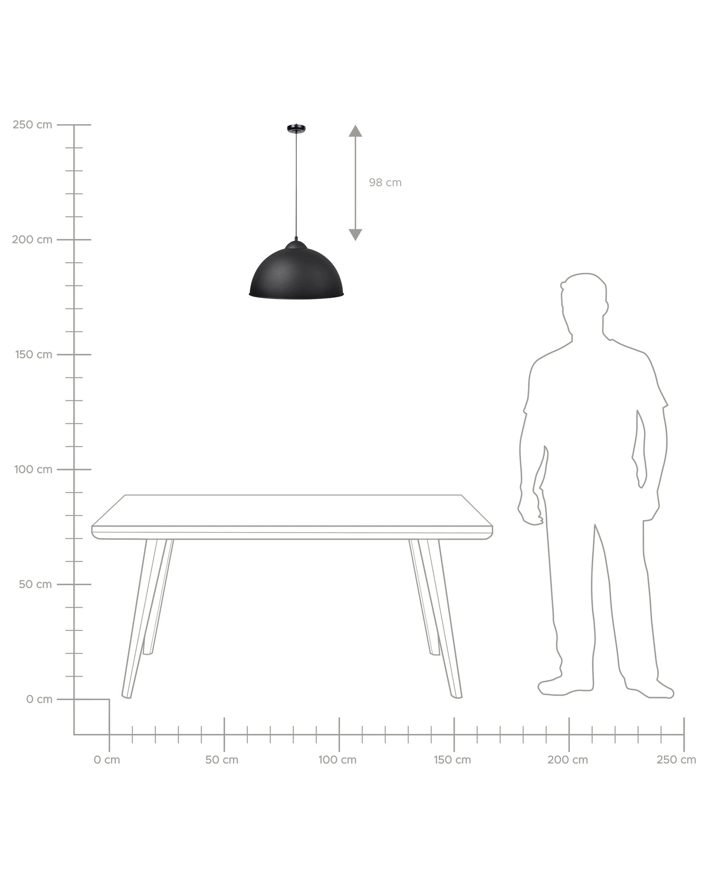  Pendant Lamp CETINA Metal Black