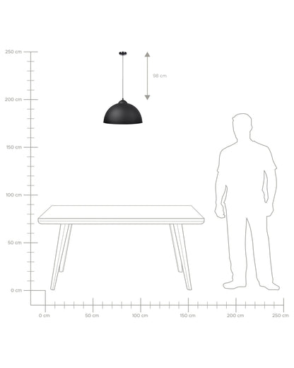  Pendant Lamp CETINA Metal Black