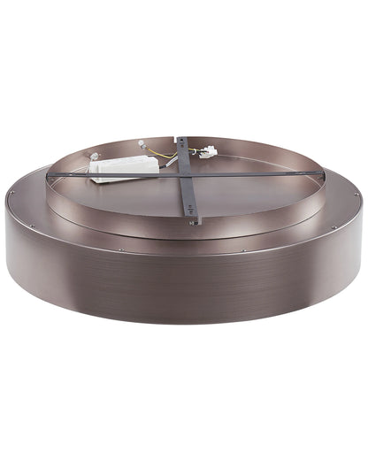  LED Ceiling Lamp DAWEI Metal Light Brown