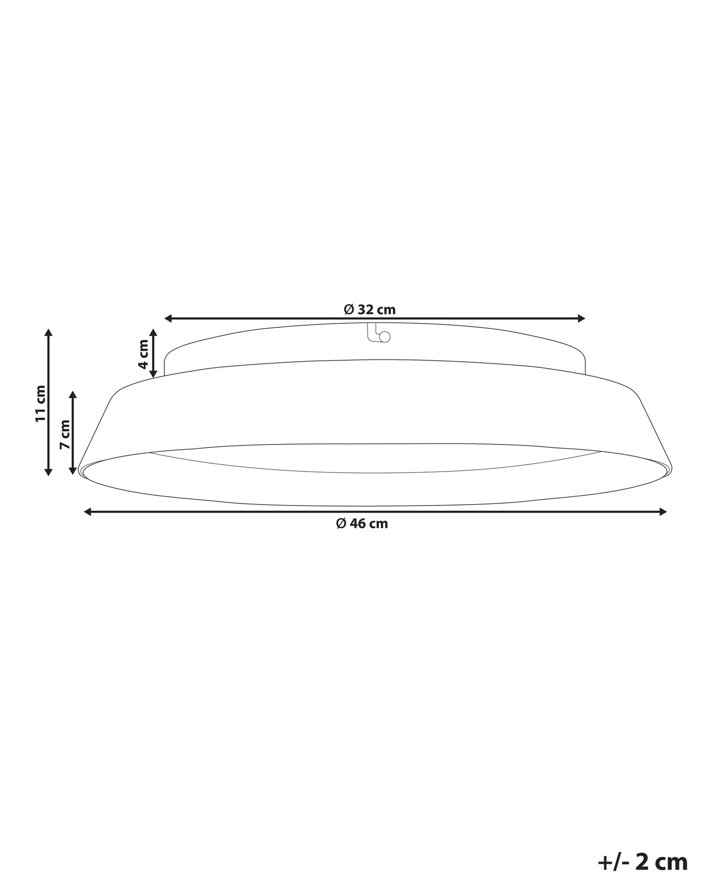  LED Ceiling Lamp BILIN Metal Black