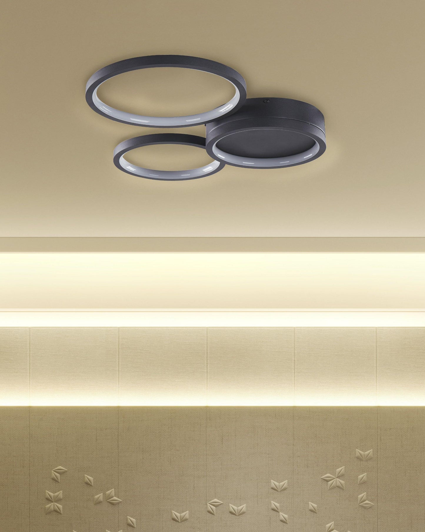  LED Ceiling Lamp AGNAT Metal Black