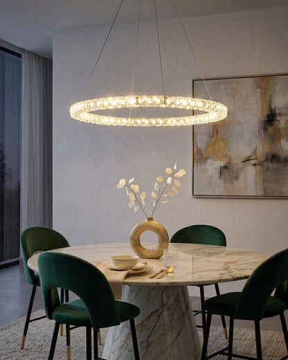  LED Pendant Lamp MAGAT Crystal Silver