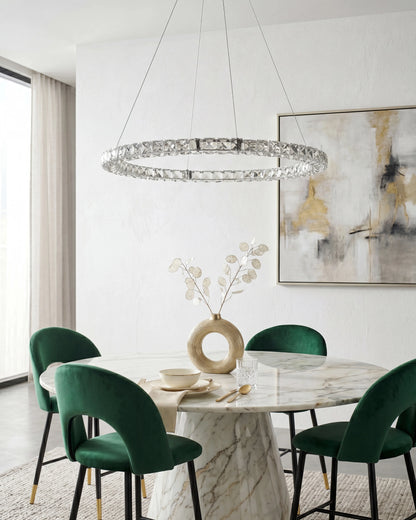  LED Pendant Lamp MAGAT Crystal Silver