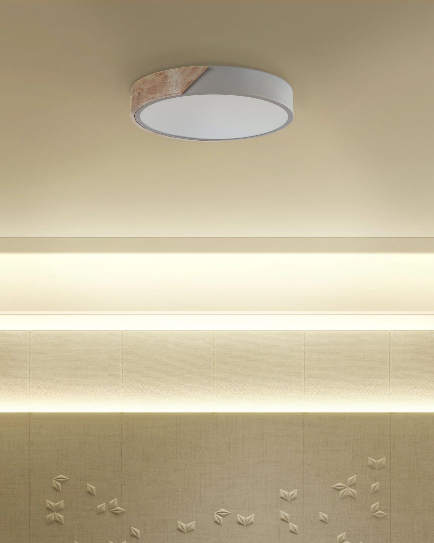  LED Ceiling Lamp PATTANI Metal Grey