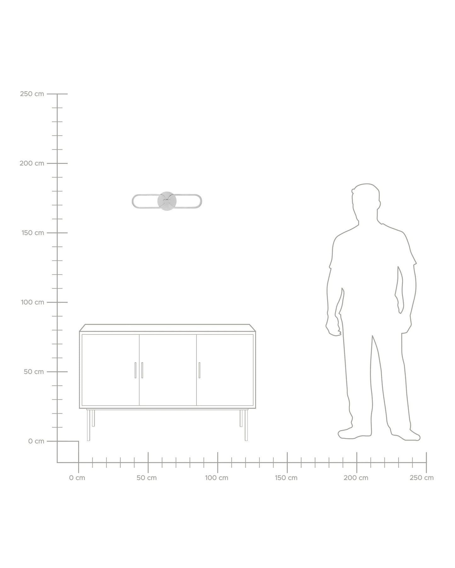  LED Wall Lamp KRANG Metal Silver