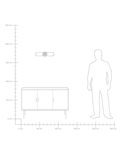  LED Wall Lamp KRANG Metal Silver