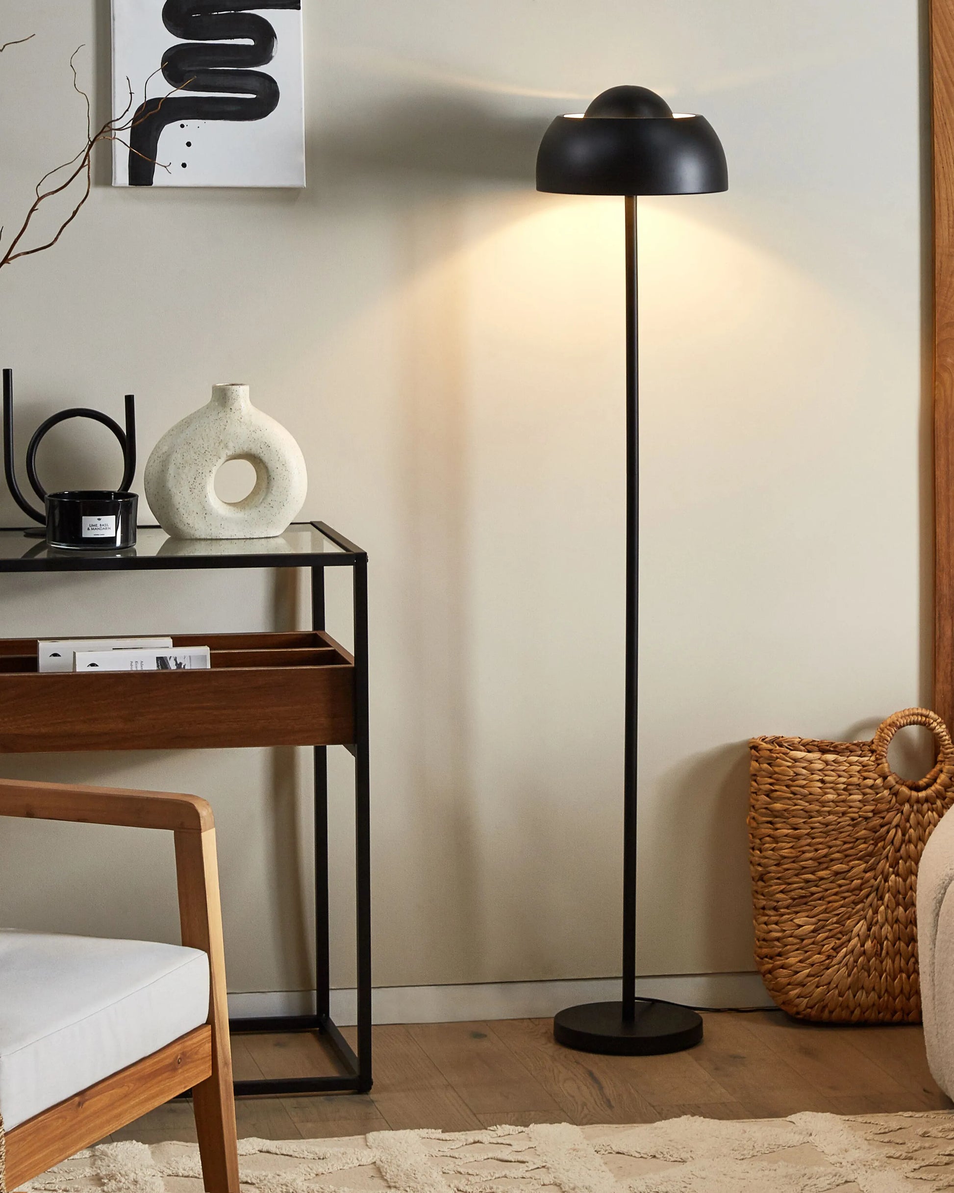  Floor Lamp SENETTE Metal Black