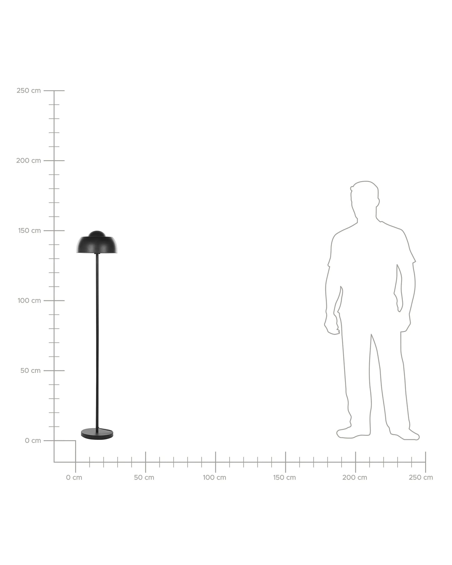  Floor Lamp SENETTE Metal Black