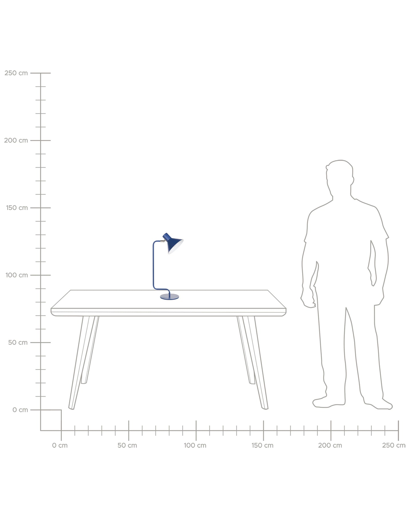  Desk Lamp RIMAVA Adjustable Metal Blue