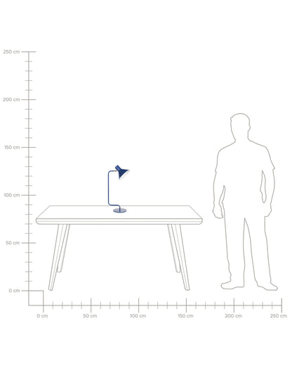  Desk Lamp RIMAVA Adjustable Metal Blue