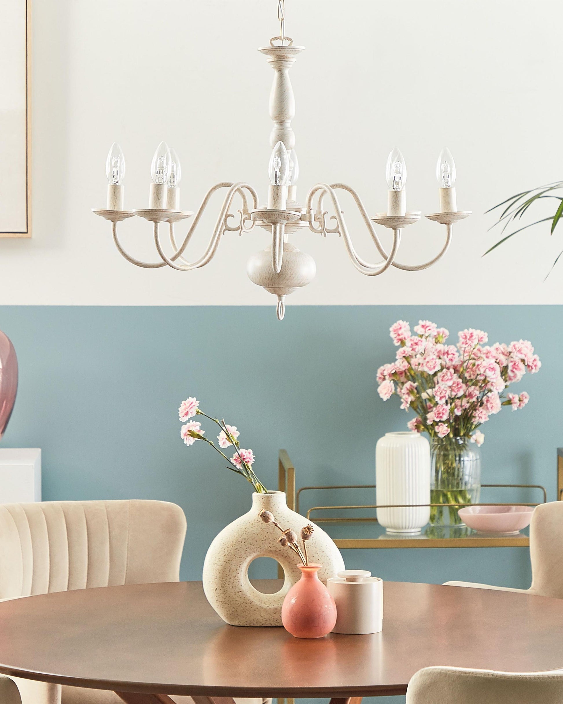  Chandelier BRITHON Metal White