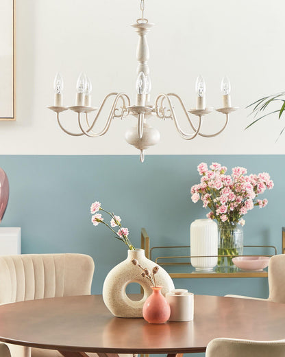  Chandelier BRITHON Metal White